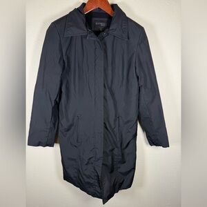 Y2K Express Black Jacket Women’s XS Weather Resistant Mid Length 36”